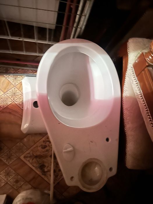 Унитаз и крышка бачка