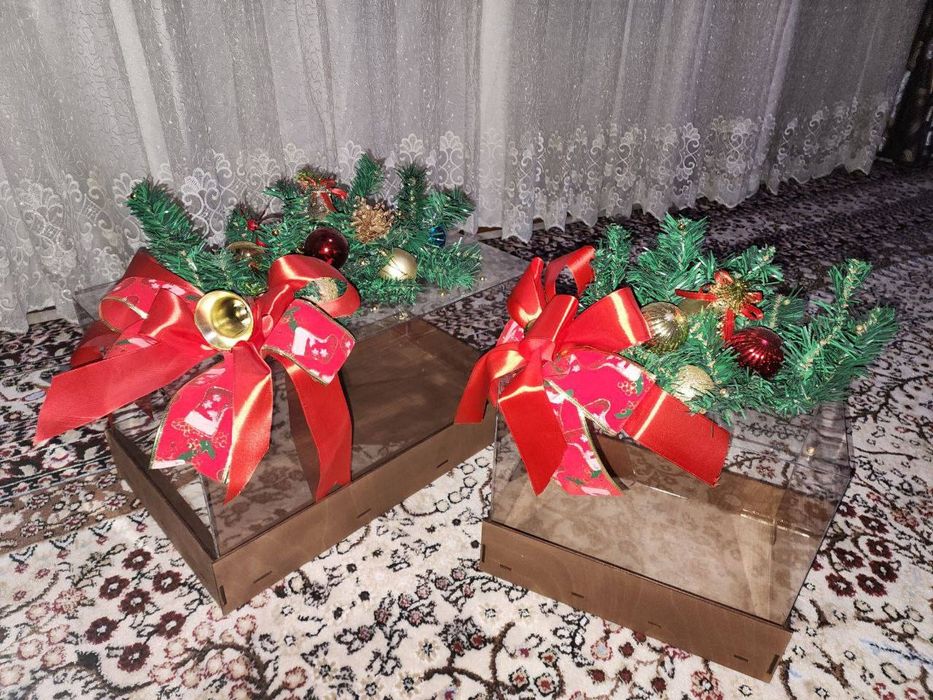Новогодние подарочный коробка