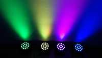 Lumini petrecere LED PAR 18 Orga de lumini Joc de culori SENZOR MUZICA