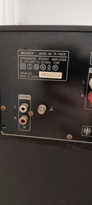 Sony TA-F461R Amplificator Mosfet cu Telecomandă