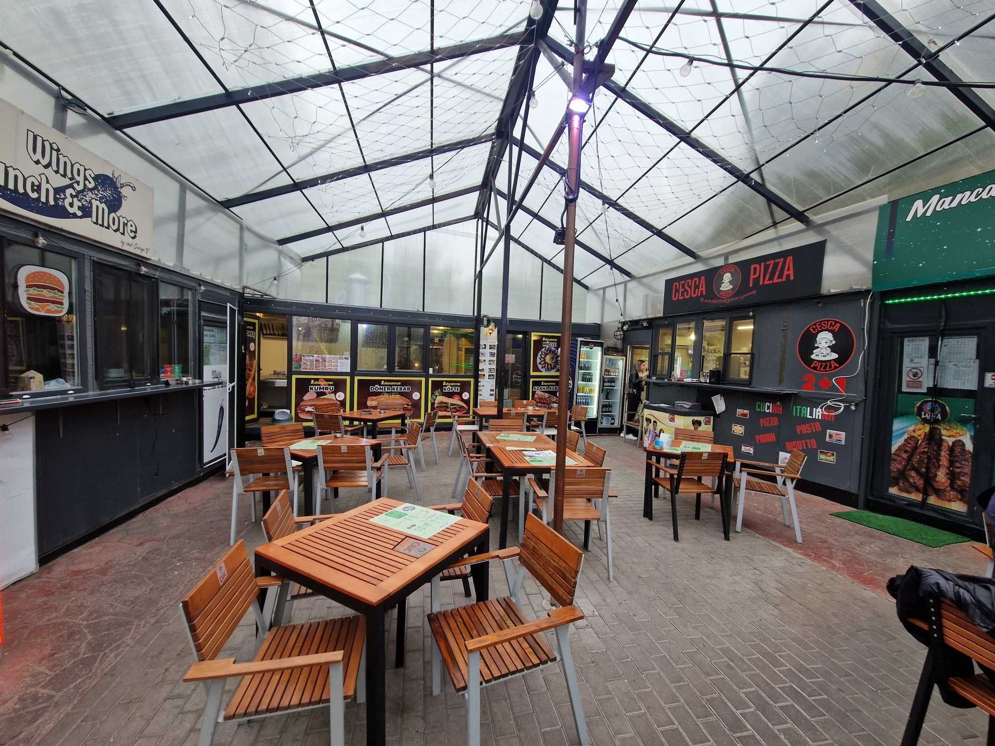 Spatiu Shaormerie utilata 24mp -zona food court terasa acoperita Titan