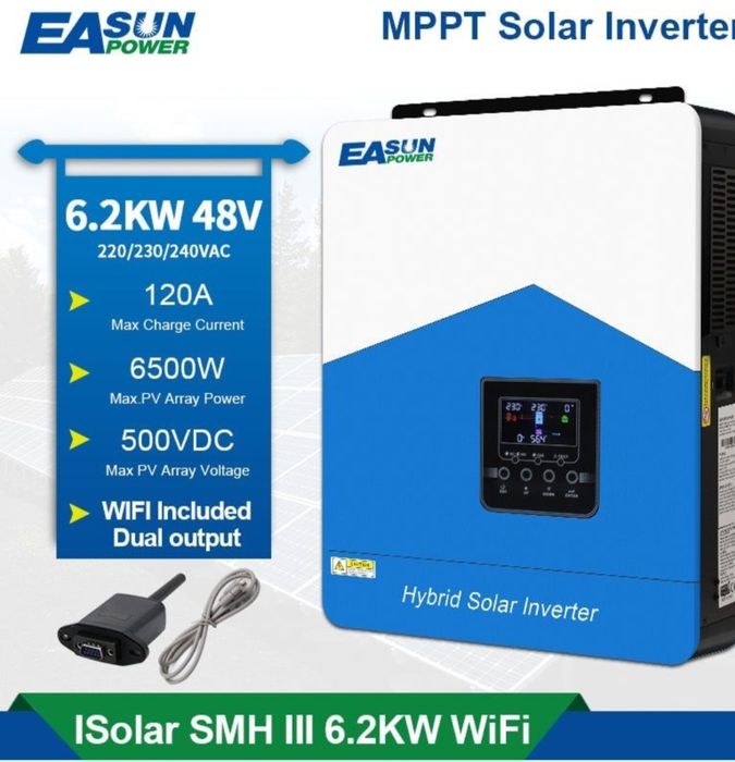 EASUN Hibrid Invertor 6.2kw wifi