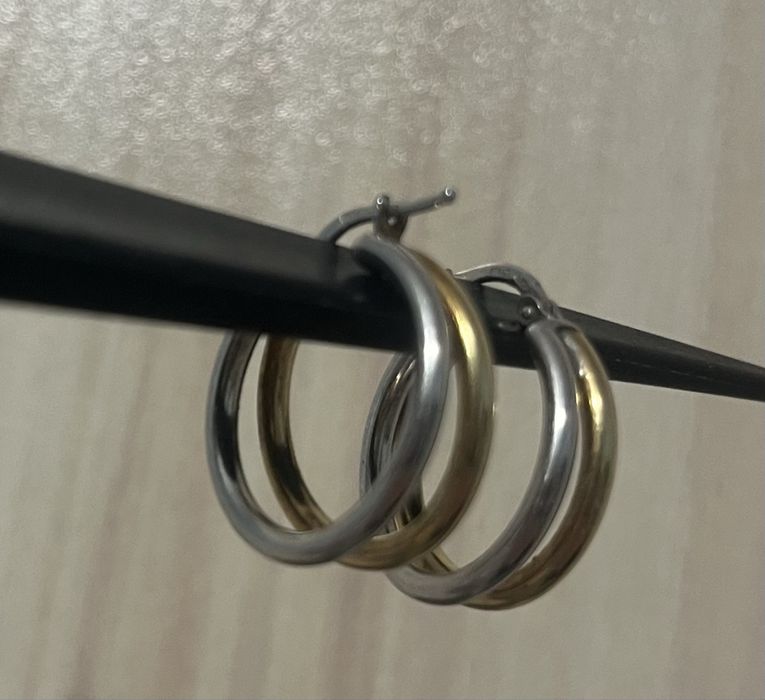 Чисто нови сребърни обеци….