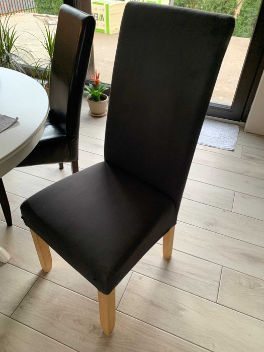 Vand Scaun 6 Scaune Bucatarie Piele Ecologica + Huse Cadou