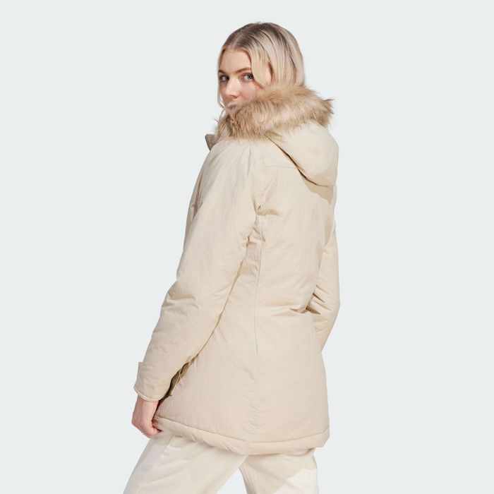 Geaca Adidas Hooded Fur Parka Noua Originala (S; M)
