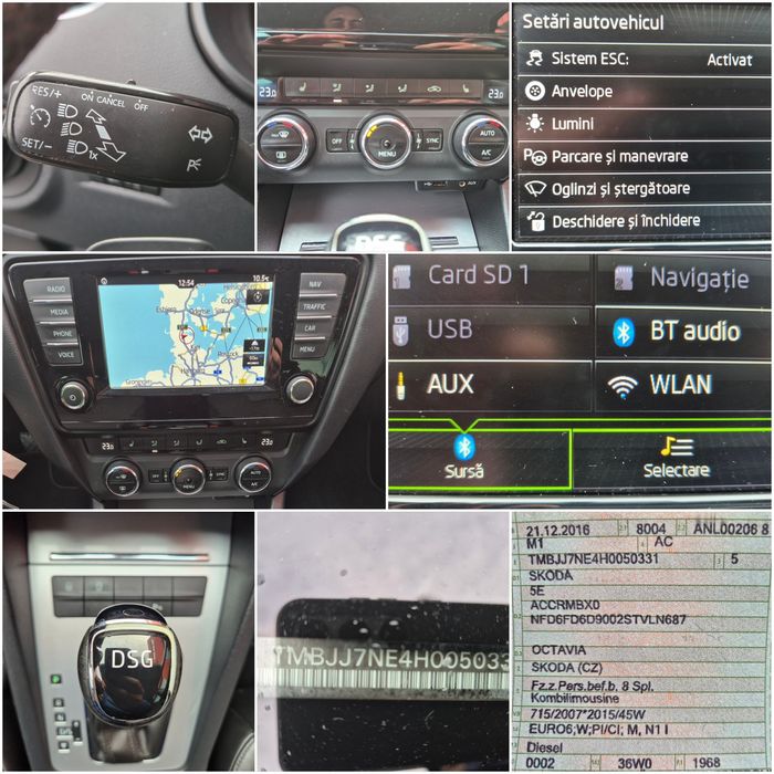 Skoda Octavia 2017 DSG 2 L 150cp Climatronic Navi Jante Pilot Senzori