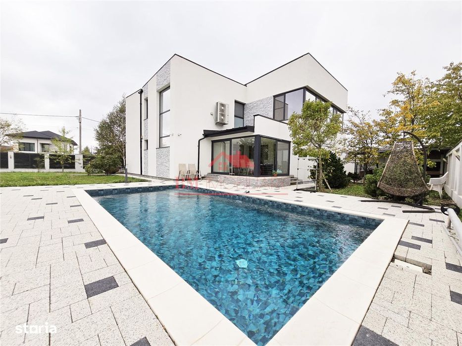Vila de inchiriat Bragadiru | Piscina | Casa de oaspeti | Teren 1200 m