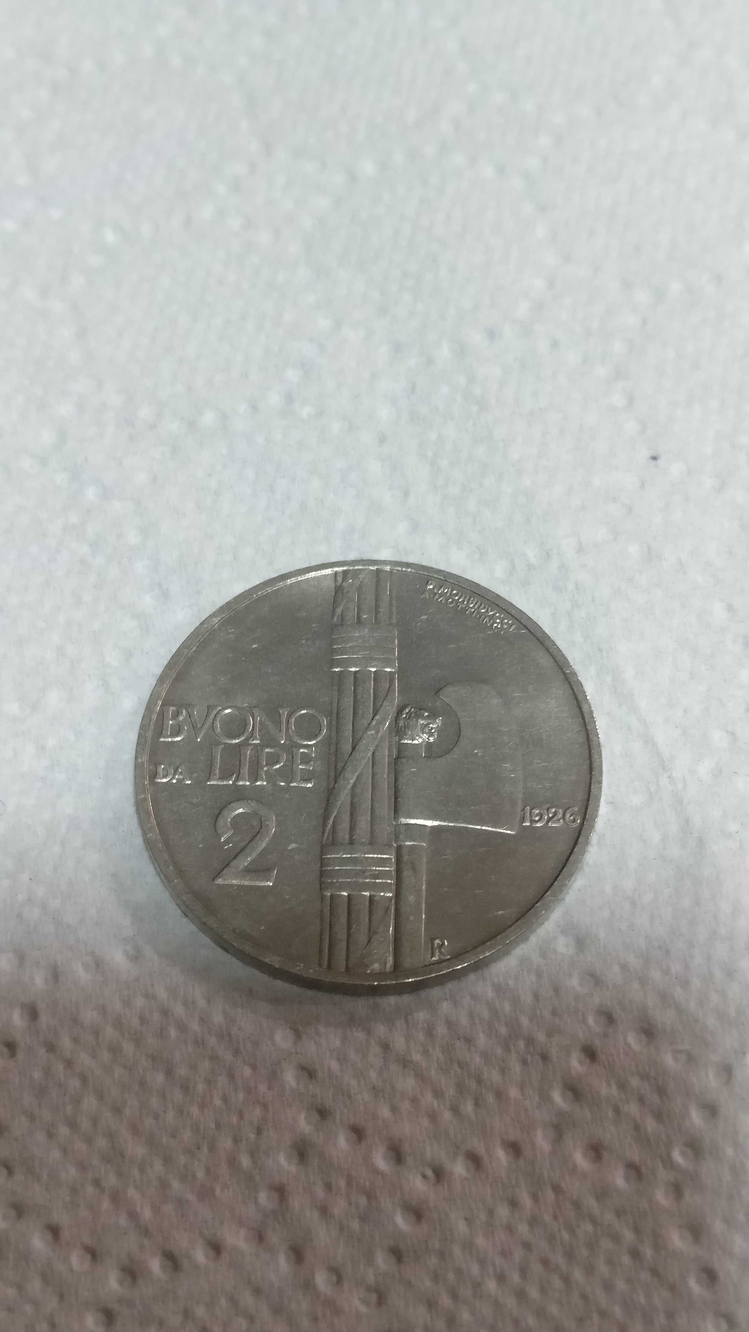 Moneda 2 lire 1926
