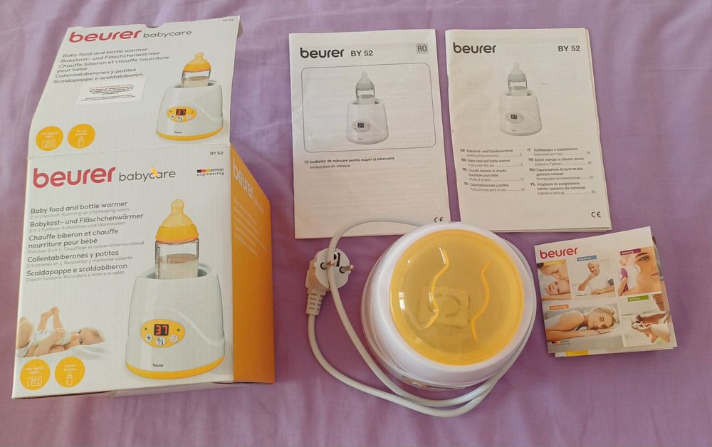 Incalzitor biberoane BEURER BY52, 80W, alb-portocaliu
