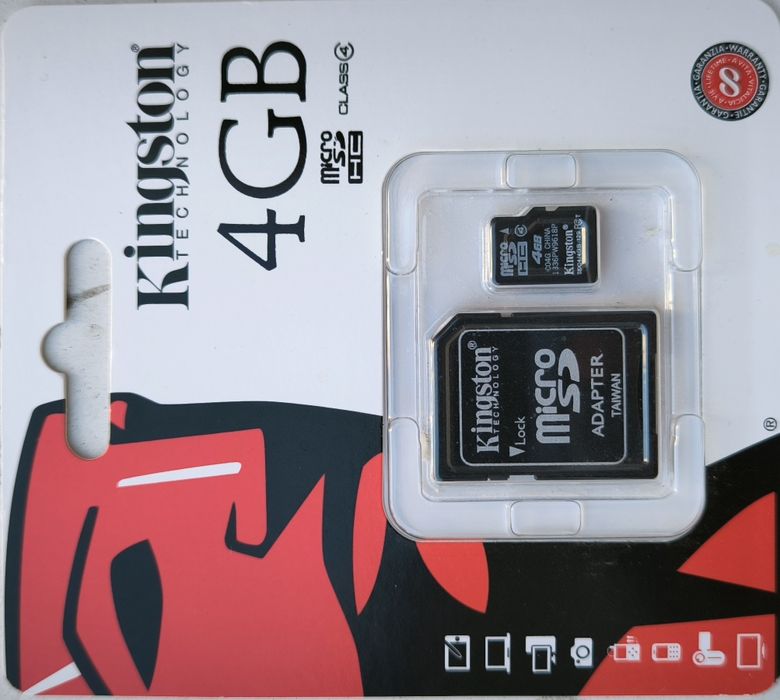 Card micro SD 4GB KINGSTON  sigilat în blister