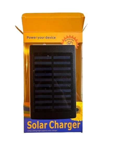 Baterie Externa Solara, 20.000 mAh, 2 x USB, Powerbank