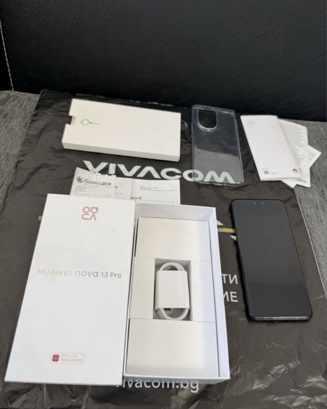 КАТО НОВ 512GB Huawei Nova 13 PRO Vivacom Гаранция 2027г. Black