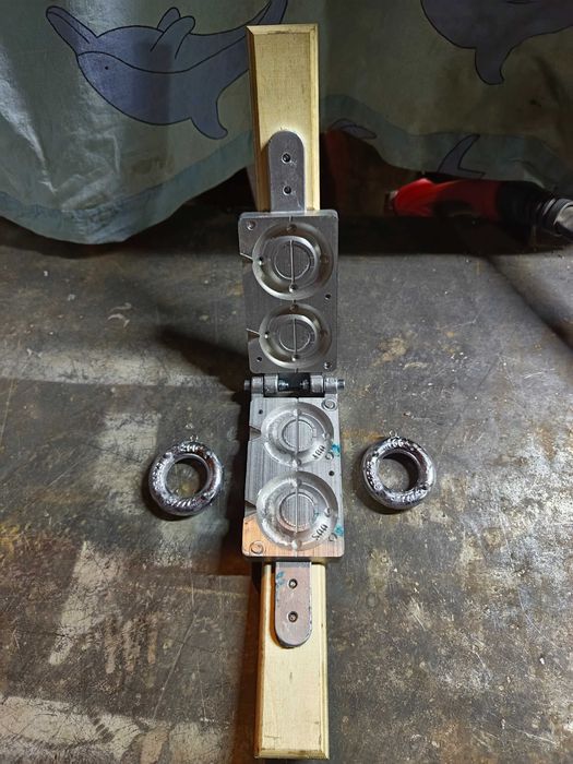 Форма для литья рыболовных грузов, кольцо проходное с ушком