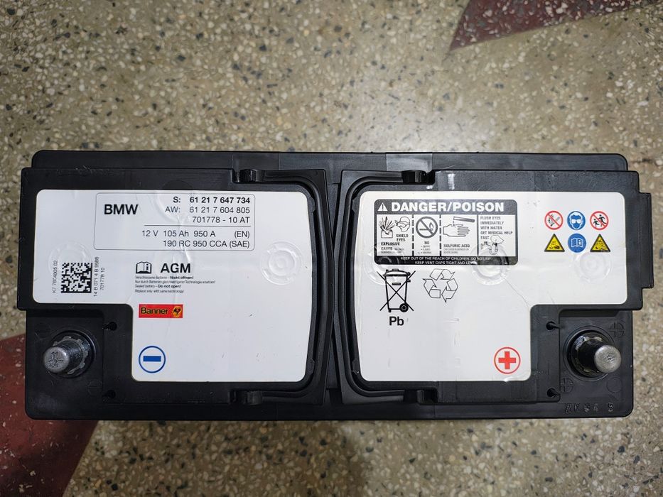 Baterie originala BMW Banner 105 Ah AGM start stop import.