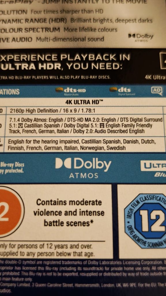 Avatar Bluray 4K
