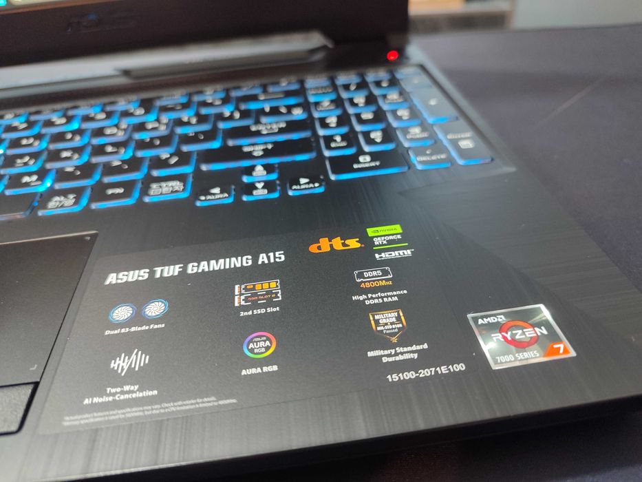 Мощный игравой ноутбук ASUS TUF Gaming A15  Ryzen 7-743HS(i7-13avlod)