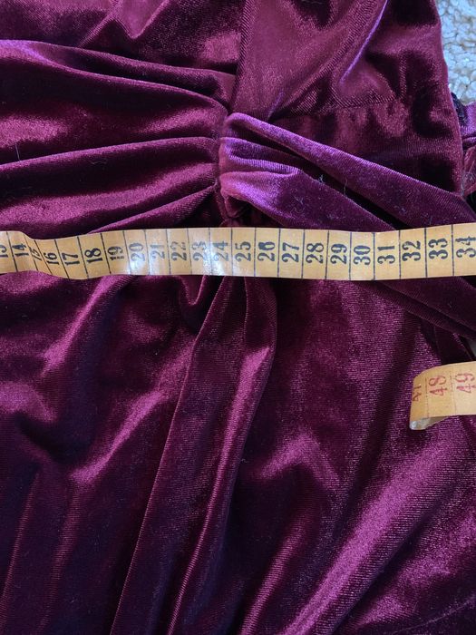 Rochie dama catifea bordo M/L