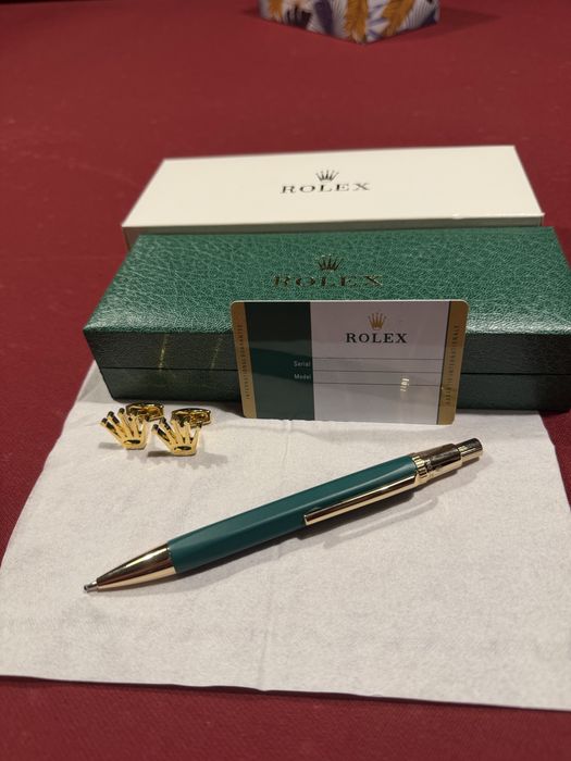 Set Rolex cadou lux butoni si pix,full box
