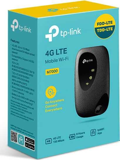 Акция! Карманный роутер TP-Link Wi-Fi M7000 (черный)