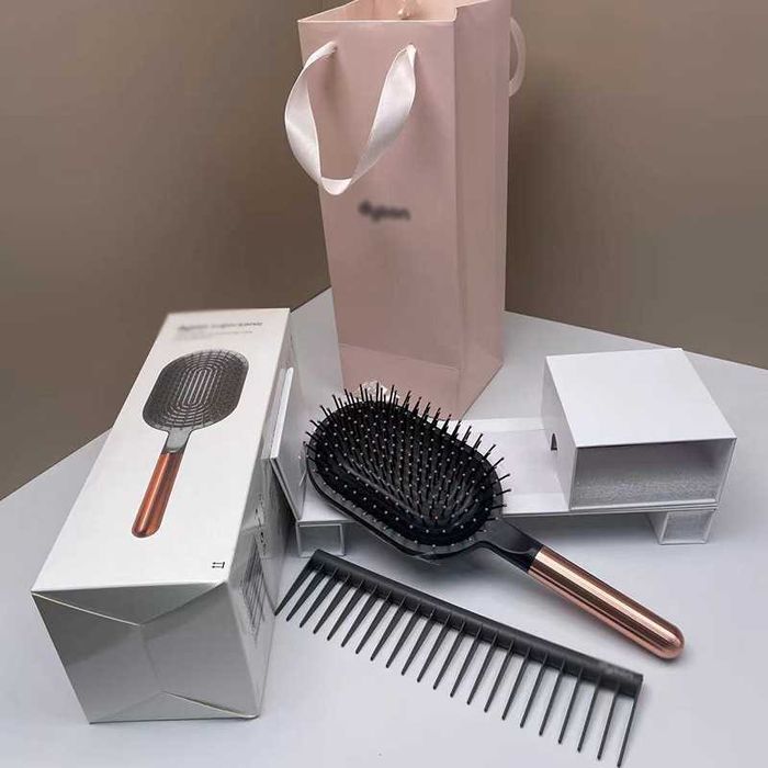 Массажная расческа и гребень, золотой