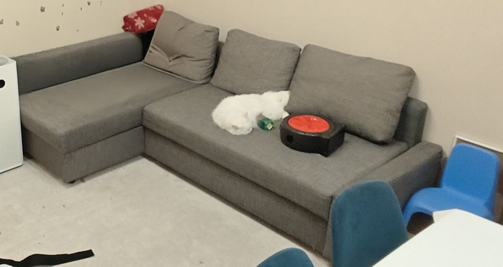 Ъглов разтегателен диван Freheten