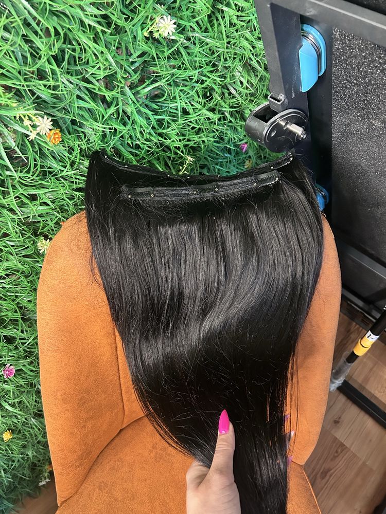Естествена коса black brown 200грама