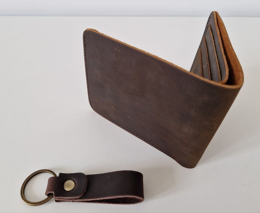 Portofel din piele naturală Crazy Horse, maro