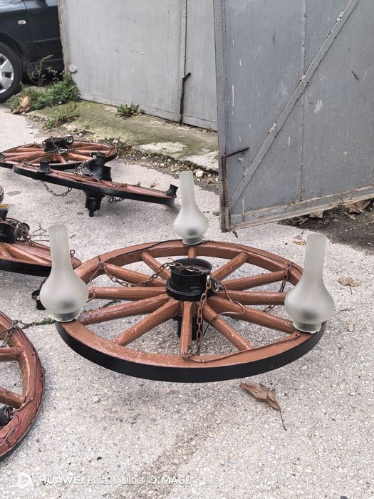 Полилей от колела на каруца