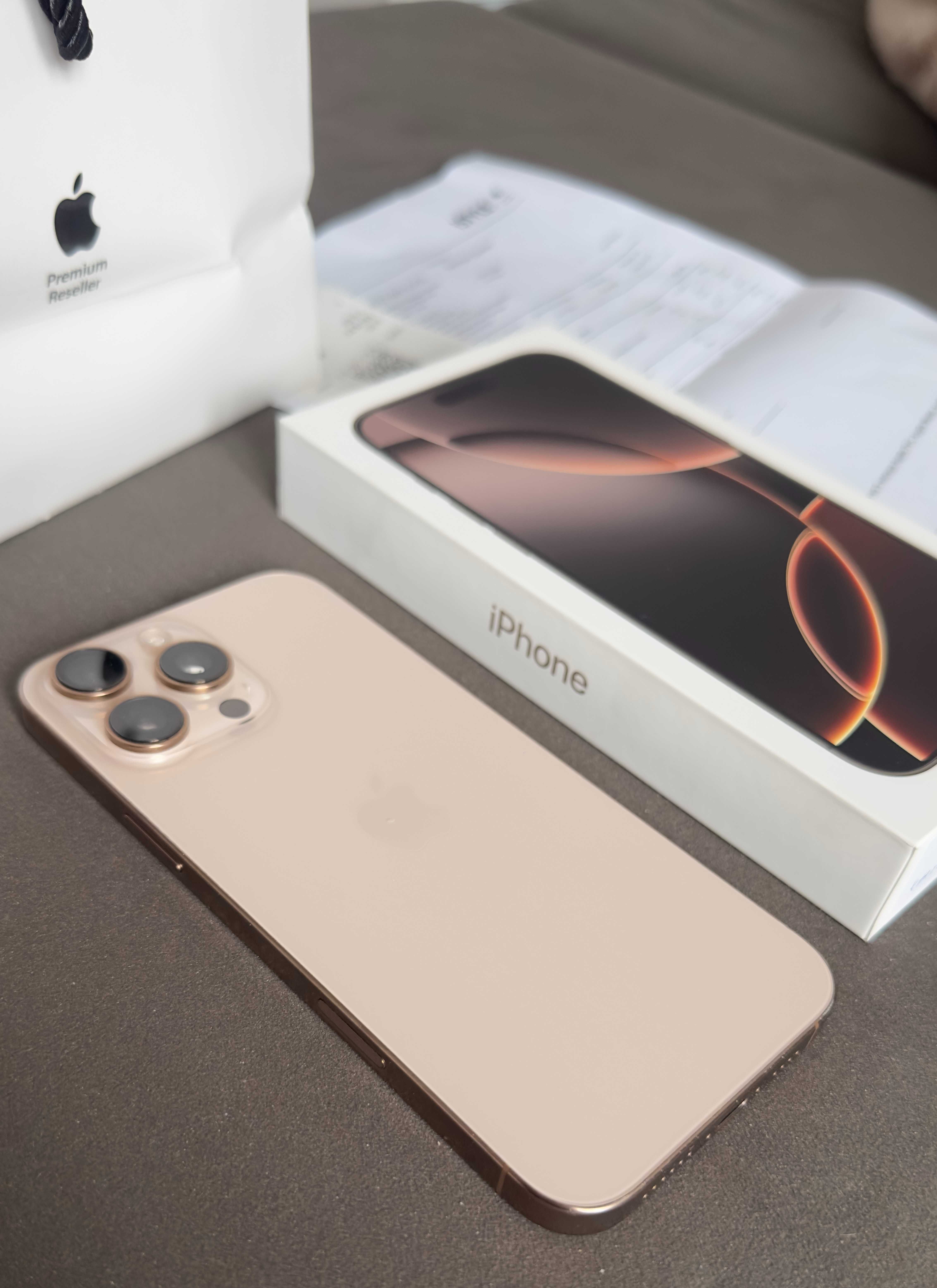 iPhone 16 Pro Max 512GB Desert Titanium - Официална гаранция 1 година