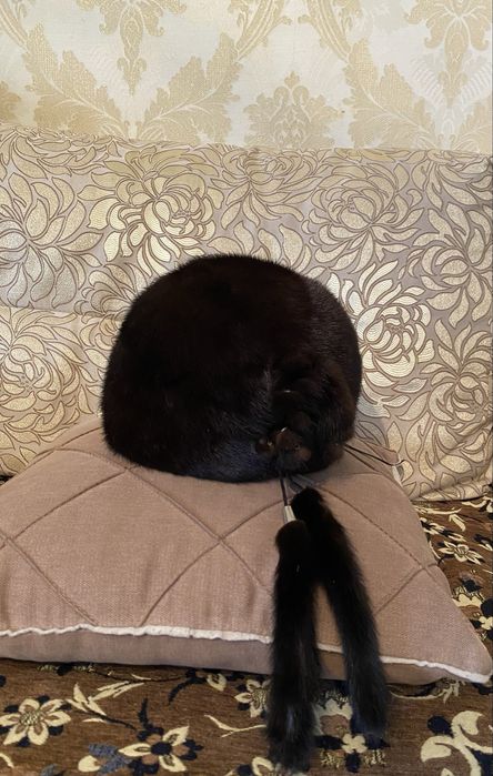 Натуральная норковая женская шапка