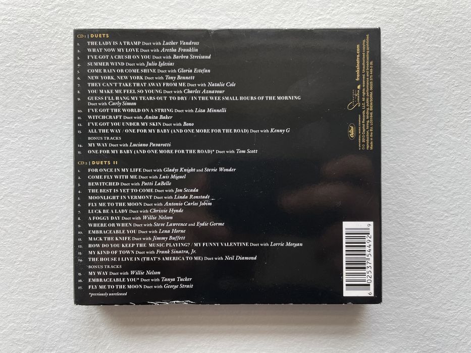 Frank Sinatra Duets Twentieth Anniversary