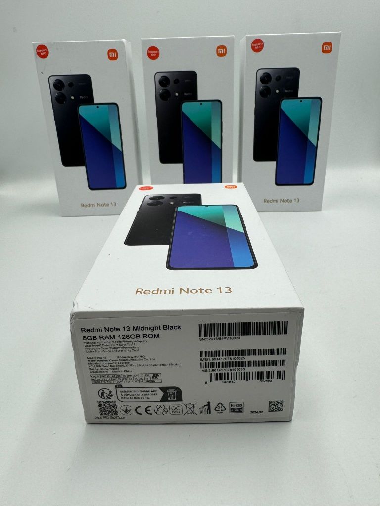 Telefon XIAOMI Redmi Note 13, 128GB, 6GB RAM Negru