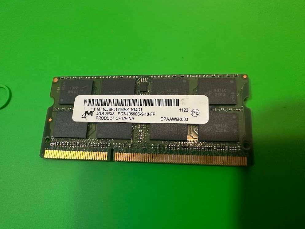 RAM памет 4GB DDR3 SO-DIMM PC3-10600S (1333MHz)