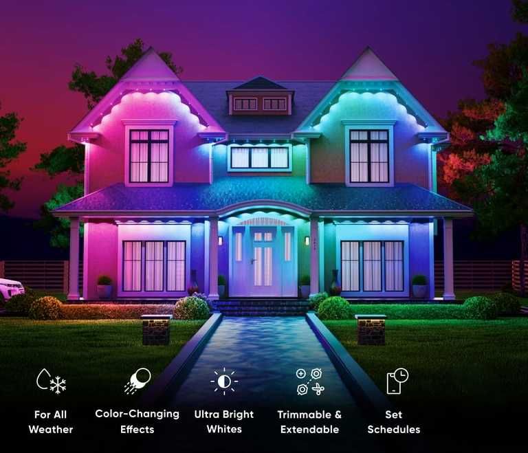 Instalatie permanenta streasina cu 20 led-uri pixel impermeabila 15m