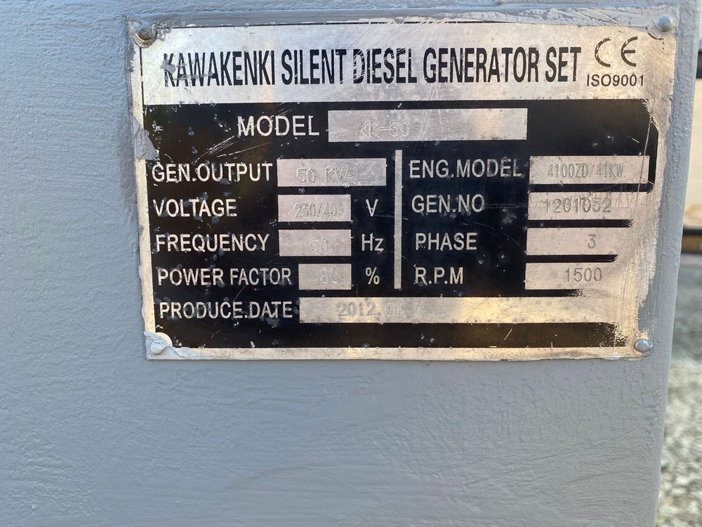 Generator electric 50 kva