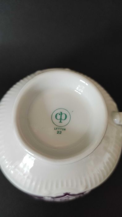 Порцеланов троен сет за чай/дълго кафе