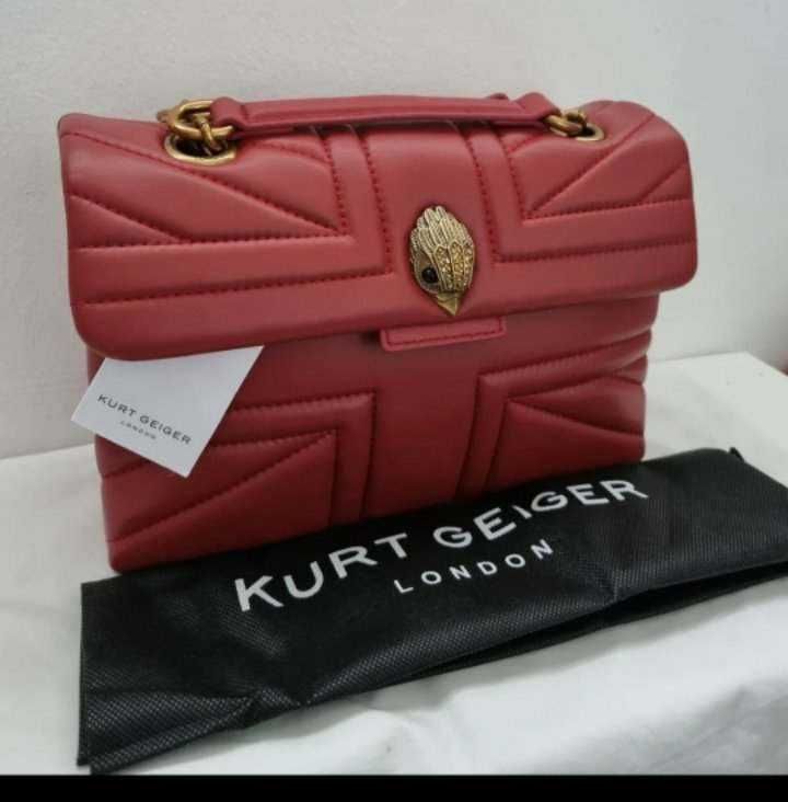 Дамска чанта Kurt Geiger London Kensington Union Jack- естествена кожа