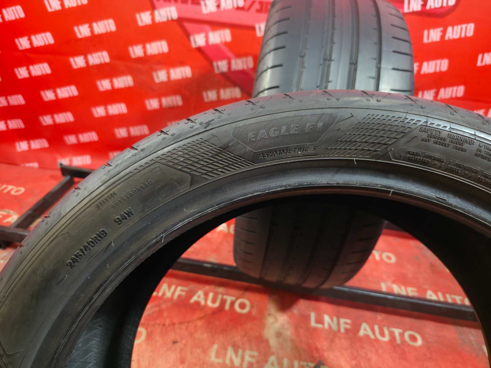 Anvelope de VARA - 245/40/19 - GoodYear - 5.5 MM - DOT 2022 !