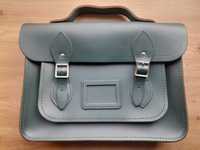 Geanta The Cambridge Satchel Company, piele naturala, verde padure