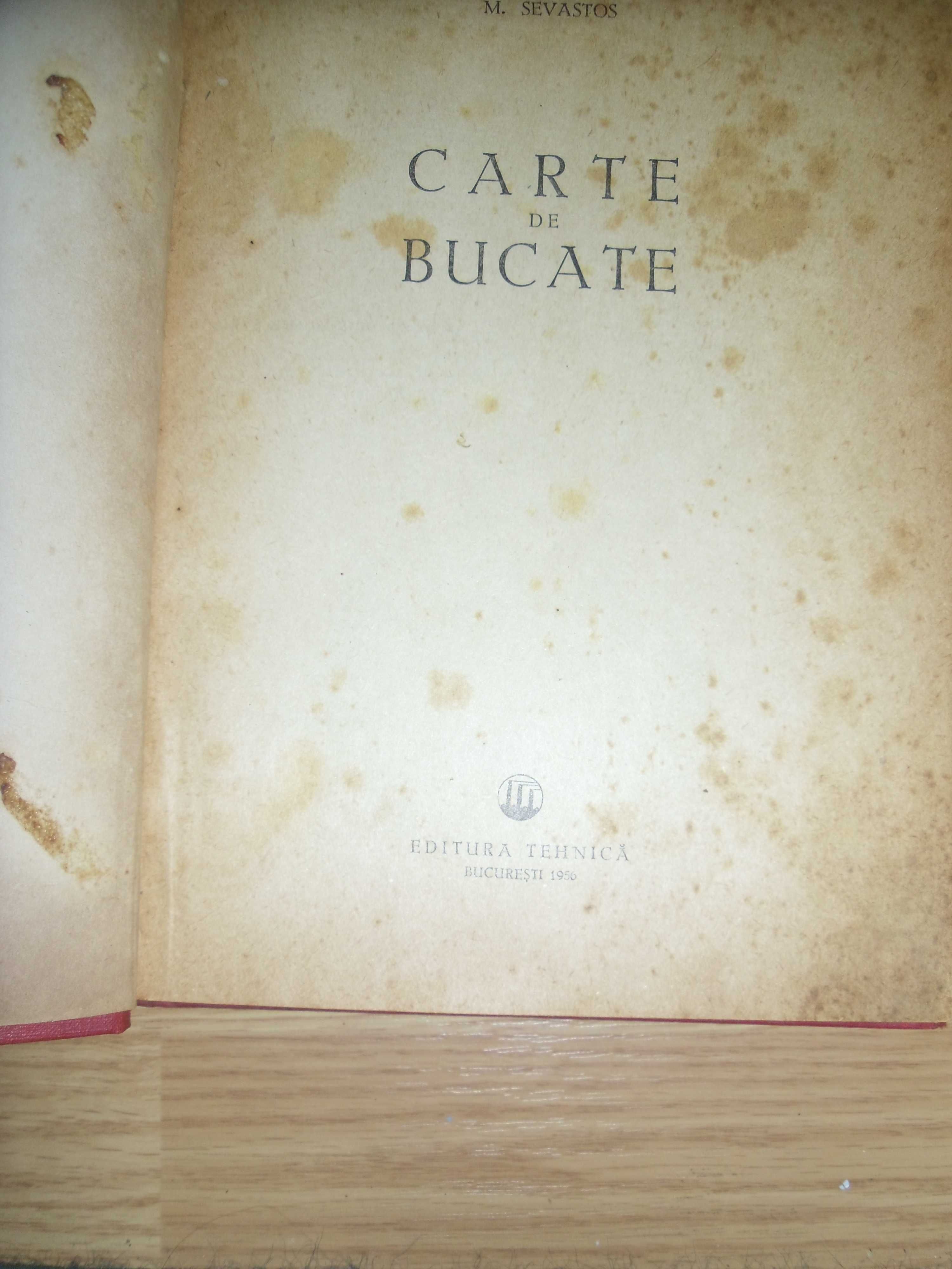 carte de bucate f veche ,ed 1956