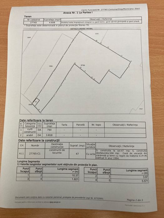 teren intravilan Sâncraiu, 4600 mp de vânzare