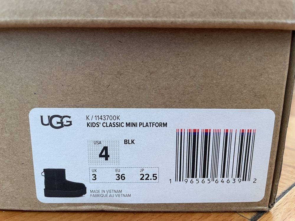 Ugg platform negru 36
