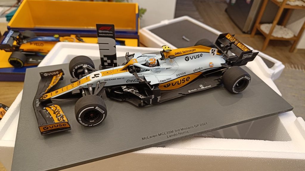 Masinuta macheta Formula1 McLaren  Mcl35m Lando Norris Monaco