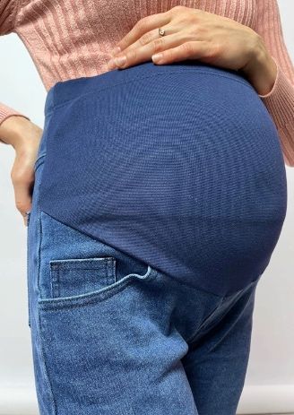 Джинсы для беременных брюки мом кюлоты