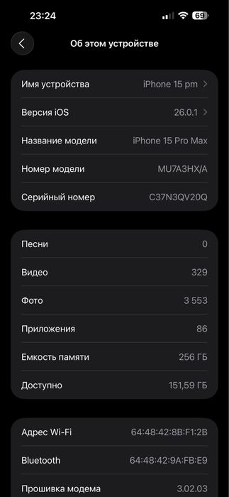 iPhone 15 Promax 256 blue titanium