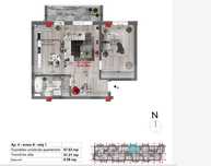 Apartament 2 camere, 51 mp finisat nou etaj intermediar, zona Dumitru