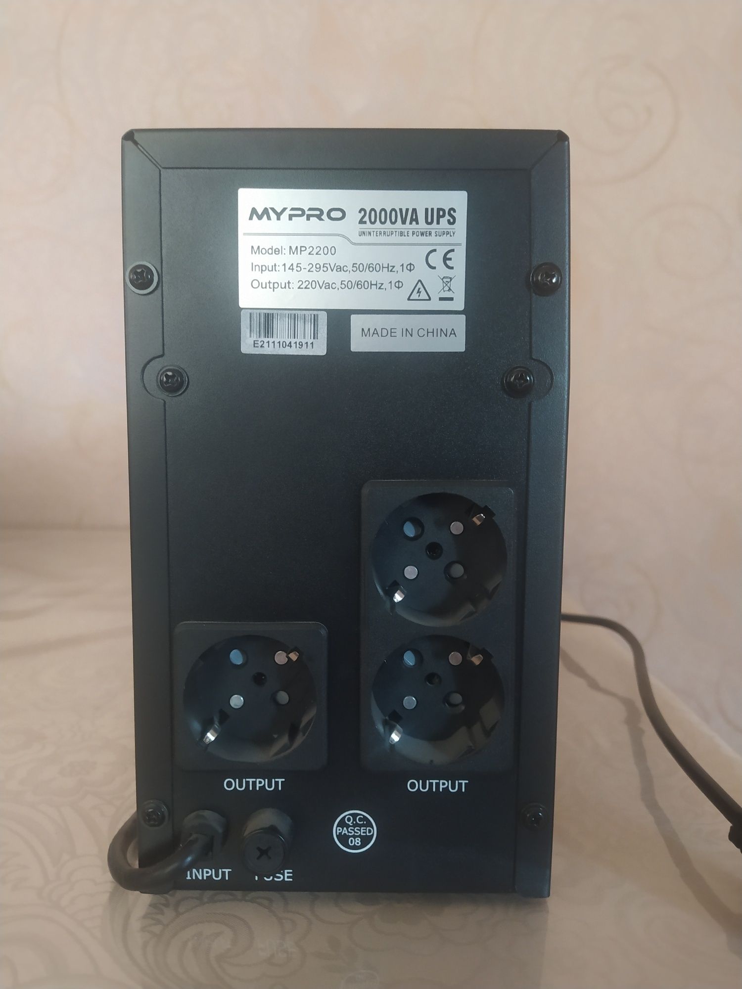 UPS MYPRO 2 КВ сотилади. Холати яхши. Куп ишламаган