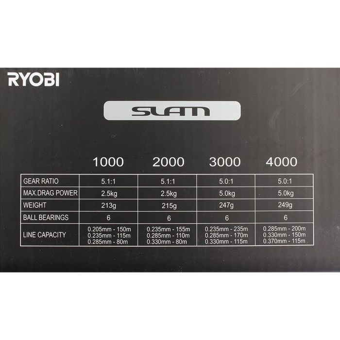 ПРОМО Макара Ryobi Slam 1000/2000/3000/4000/6000