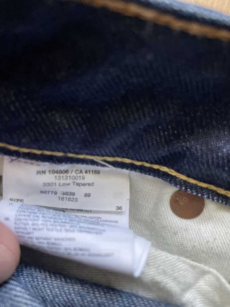 G-Star Raw 3301 low tapered/мъжки къси дънки W34