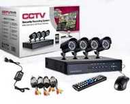 Чисто нов ПЪЛЕН КОМПЛЕКТ С 4 камери И DVR 4 канален - "CCTV".